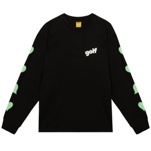 Golf Wang Crush Long Sleeve T-shirt Black | NREOQL370