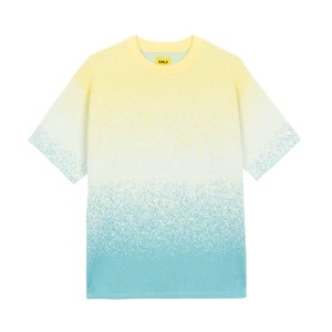 Golf Wang Gradient Terry T-shirt Black Multicolor | PVDCUM135