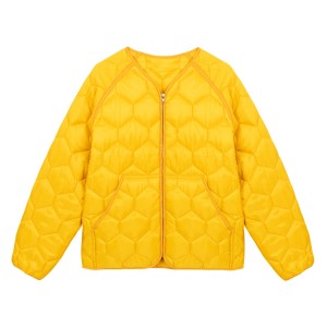 Golf Wang Honeycomb Quilted Jackets Gold | OPFVYT651