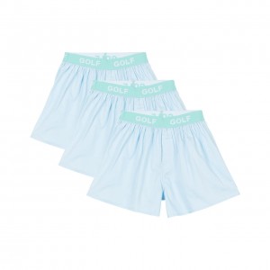 Golf Wang Logo 3pk Boxer Light Blue | GISNJD376