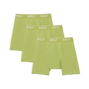 Golf Wang Logo 3pk Briefs Olive | PMHZNI637