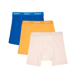 Golf Wang Logo 3pk Briefs Royal Blue | CTXURQ152