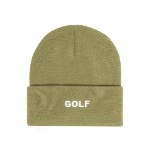 Golf Wang Logo Beanie Olive | IYEBFO972