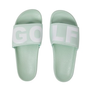 Golf Wang Logo Slides Mustard | IPDYTK968