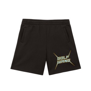 Golf Wang Maddox Sweatshorts Black | FRUXAQ175