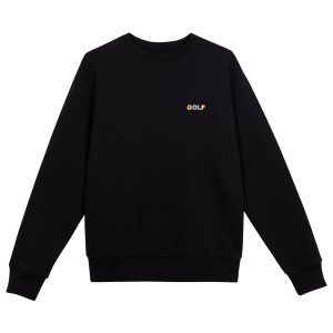 Golf Wang Multi 3d Logo Crew Neck Sweaters Black | OKGYJP135