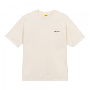 Golf Wang Multi 3d Small Logo T-shirt Cream | ABVCFM431