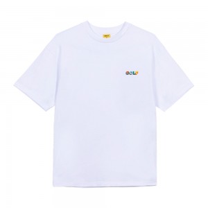 Golf Wang Multi 3d Small Logo T-shirt White | DXKJTZ962