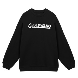 Golf Wang Ricochet Crew Neck Sweaters Black | MOQECT681