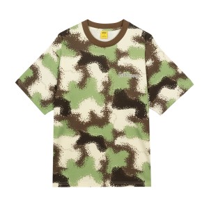 Golf Wang Spray Camo T-shirt Brown Multicolor | NVGBCH539