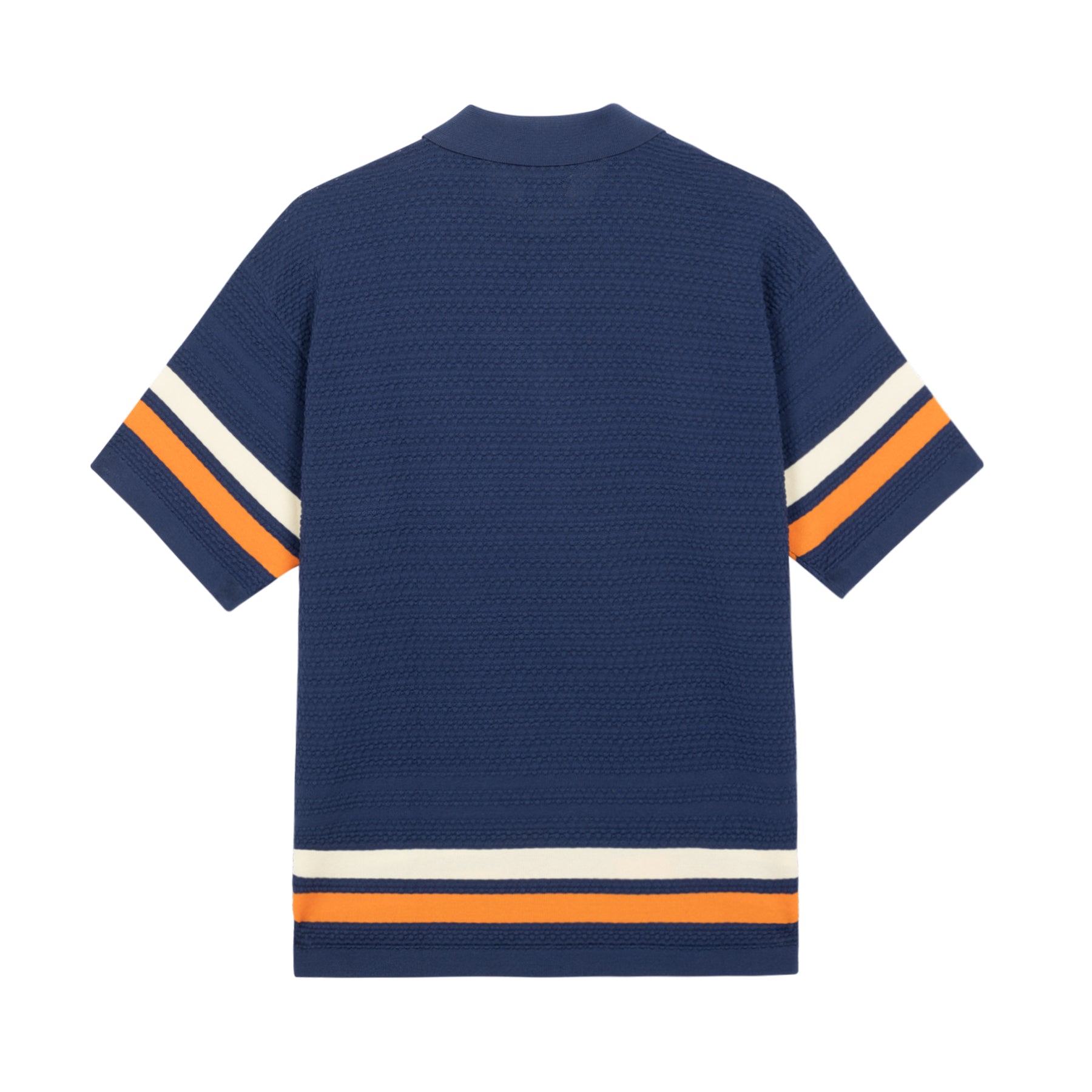 Golf Wang Caddy Striped Polo Shirt Navy | HJVWEY642