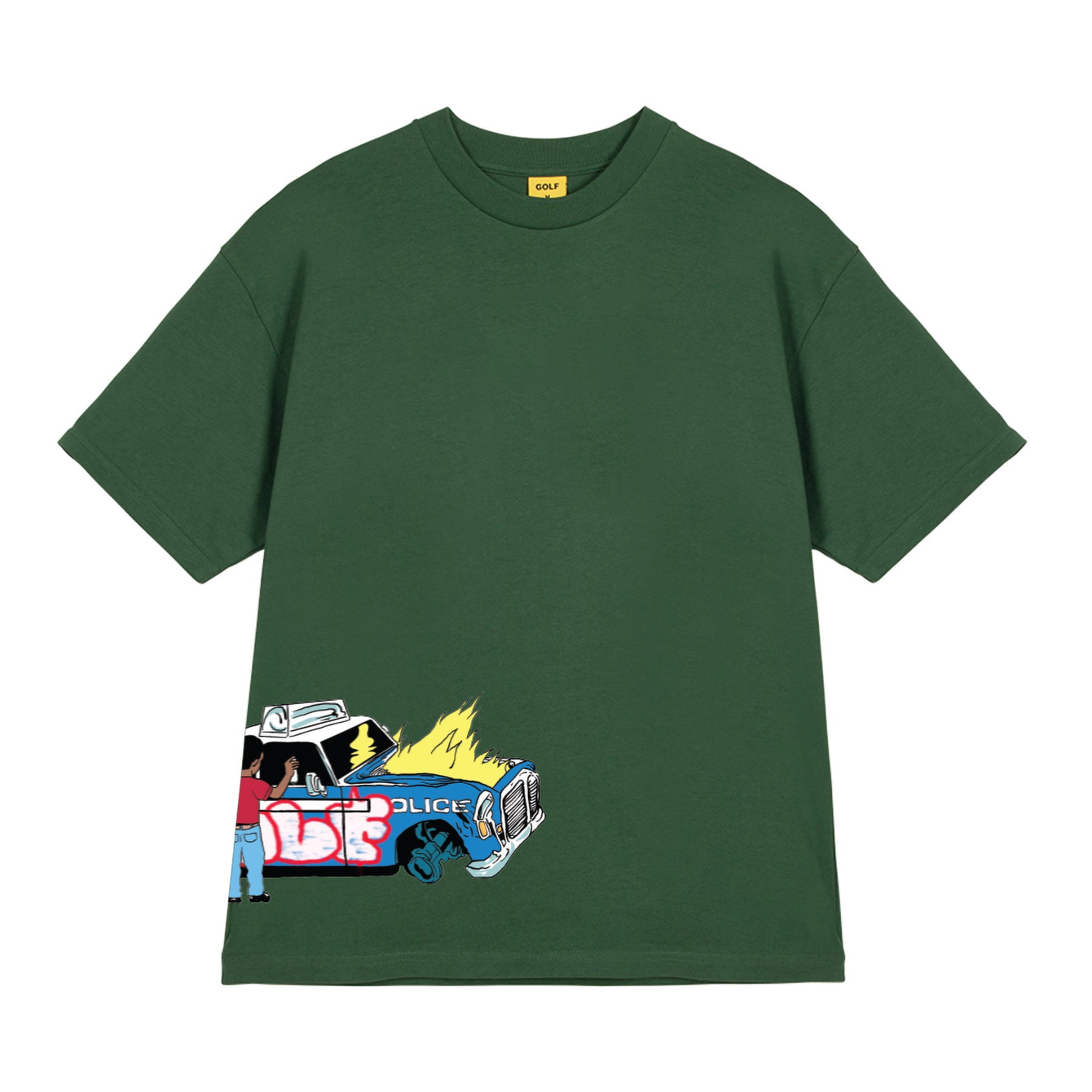 Golf Wang Civil Disobedience T-shirt Dark Green | GRSKYH803