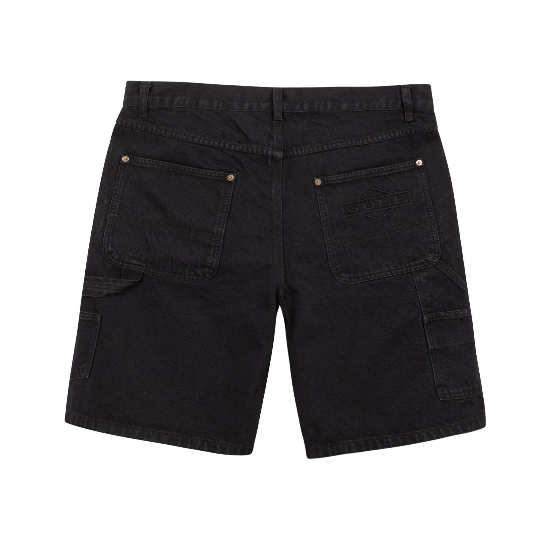 Golf Wang Deuce Denim Denim Shorts Black | BKYRWV718