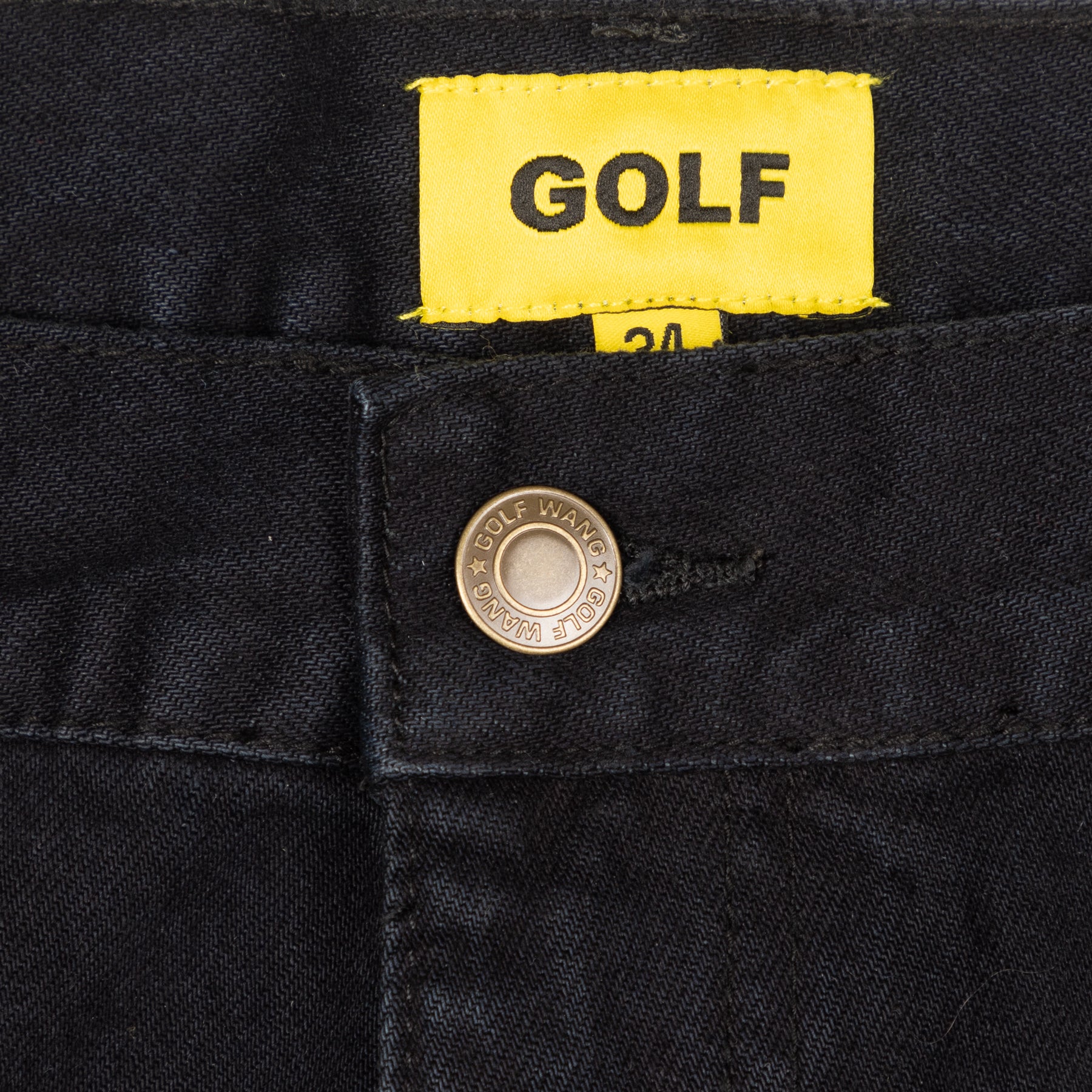 Golf Wang Deuce Denim Denim Shorts Black | BKYRWV718