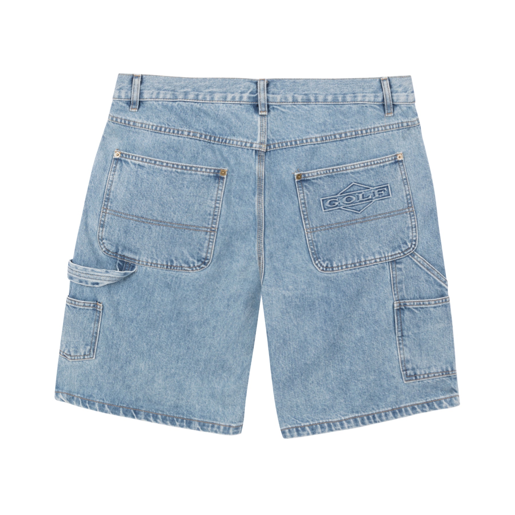 Golf Wang Deuce Denim Denim Shorts Blue | DGXFLQ264