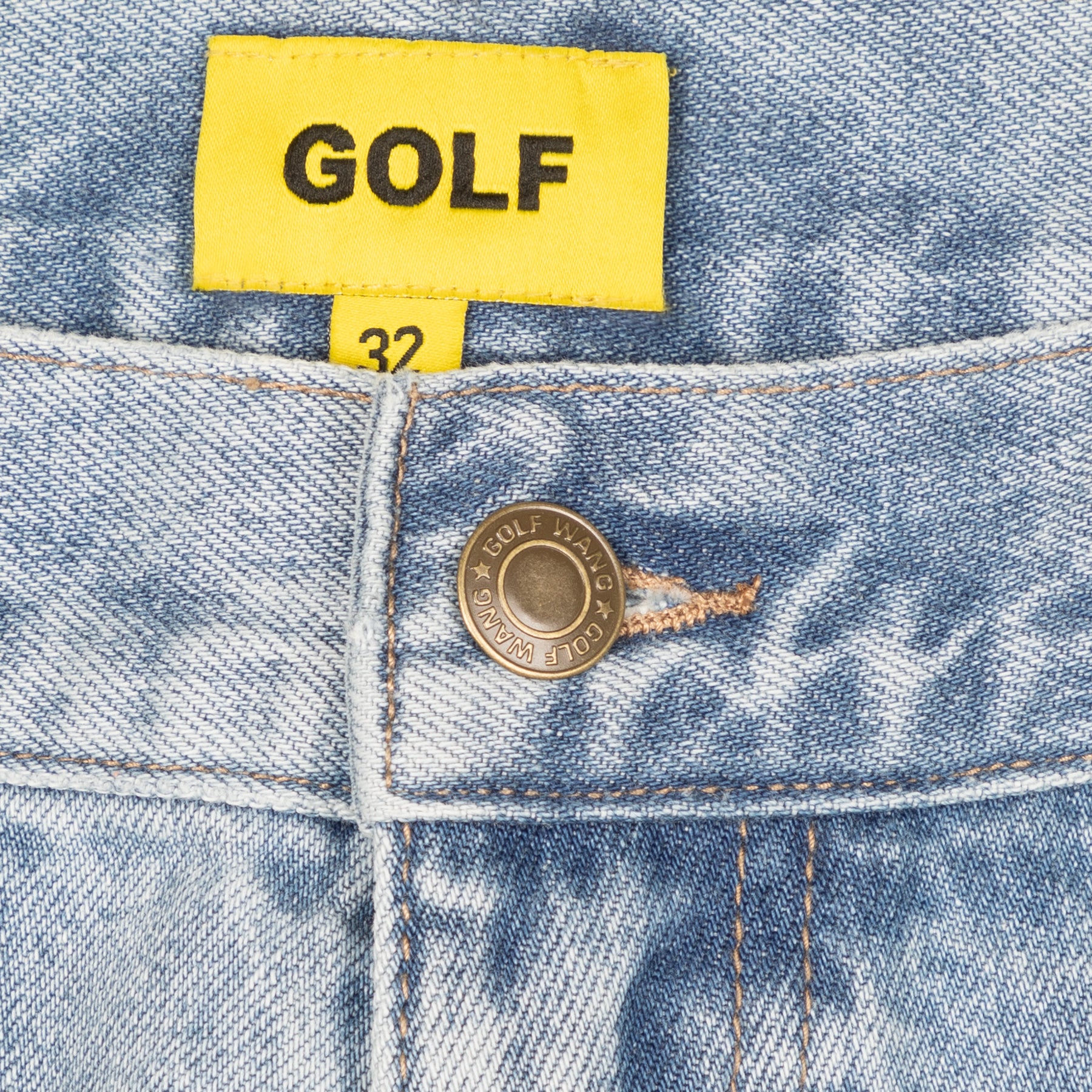 Golf Wang Deuce Denim Denim Shorts Blue | DGXFLQ264