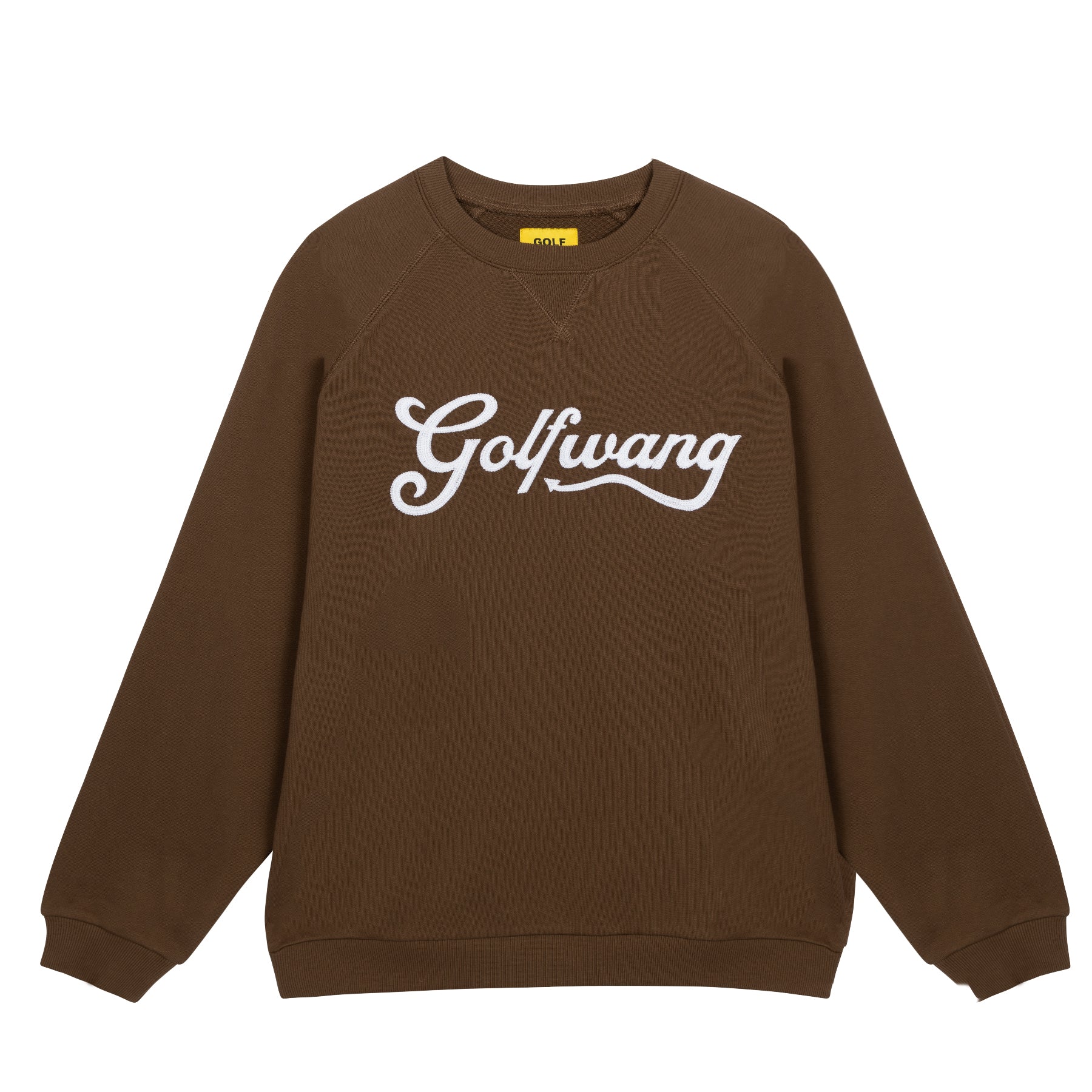 Golf Wang Diablo Raglan Crew Neck Sweaters Brown | ELRKJO036