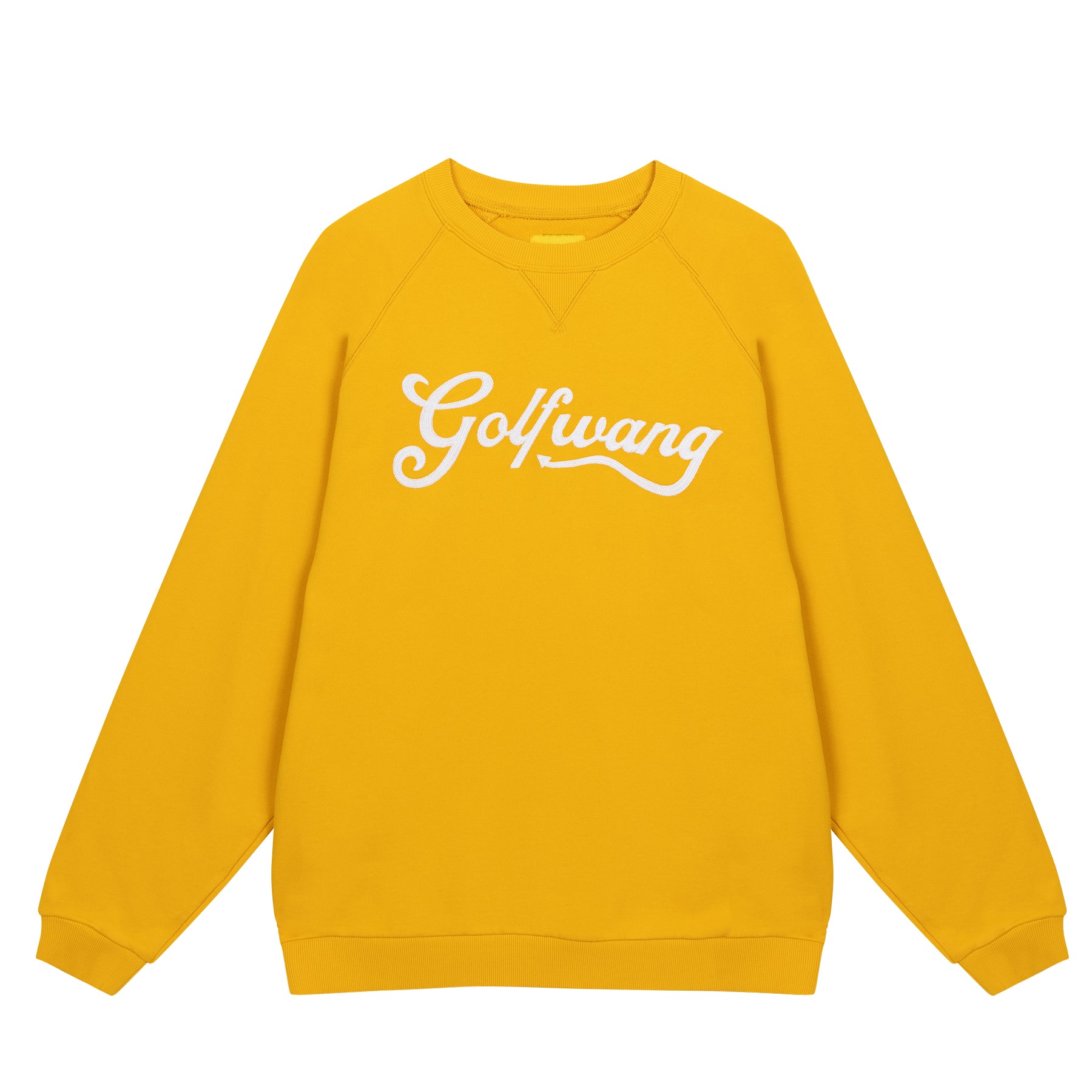 Golf Wang Diablo Raglan Crew Neck Sweaters Gold | TVCXLH249