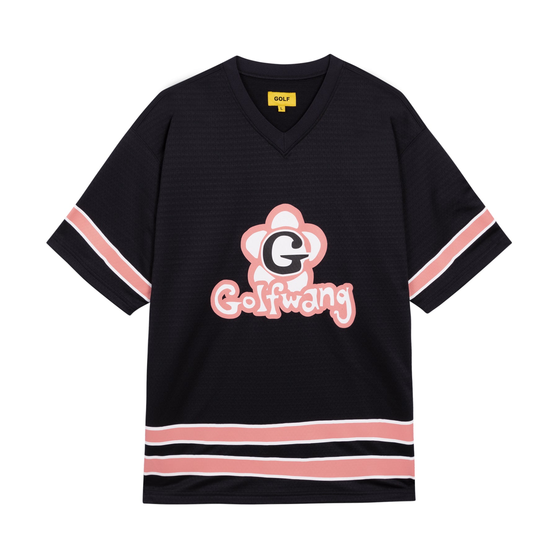 Golf Wang Gayola Mesh Jersey Black | GEKJAM860