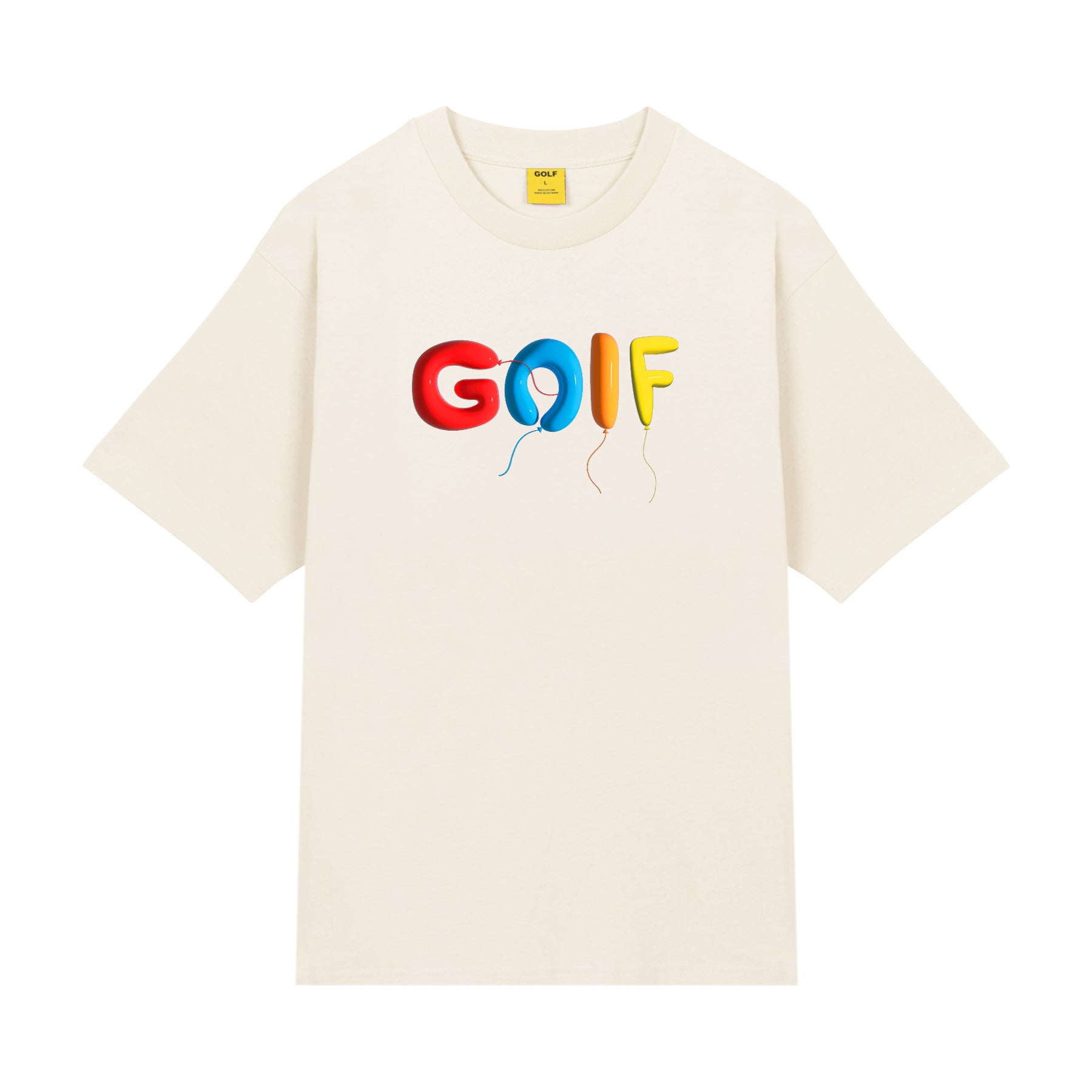 Golf Wang Helium T-shirt Cream | UTZHNE540