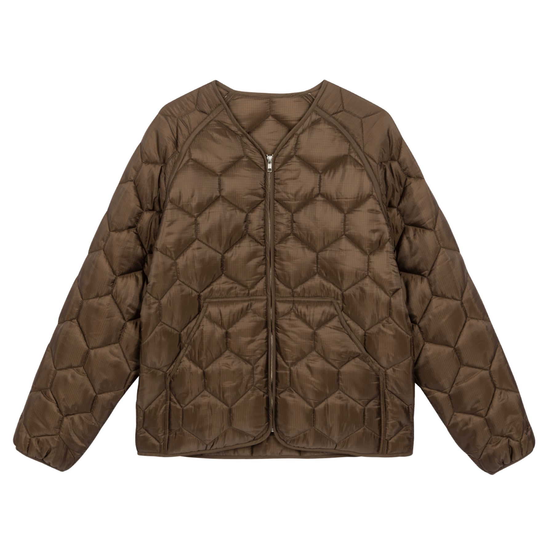 Golf Wang Honeycomb Quilted Jackets Brown | TBDQGH532