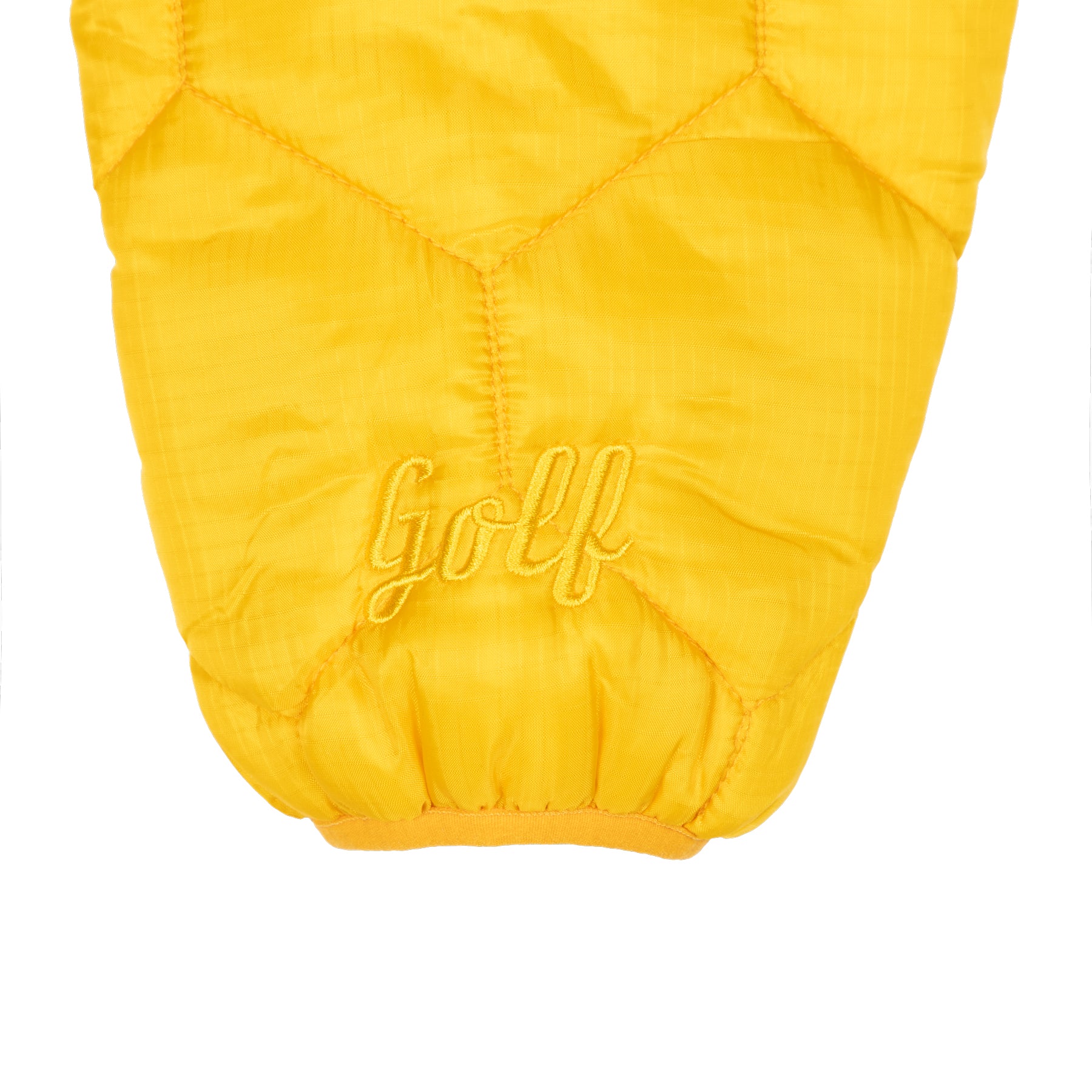 Golf Wang Honeycomb Quilted Jackets Gold | OPFVYT651