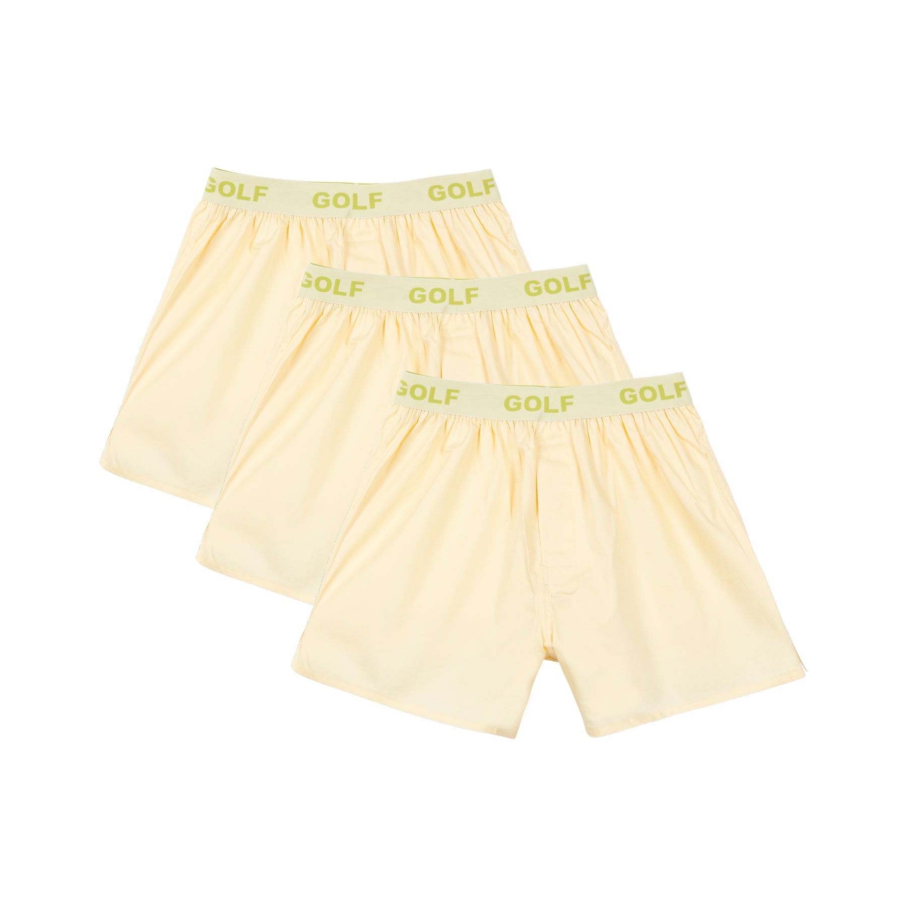 Golf Wang Logo 3pk Boxer Beige | HLIUGX894