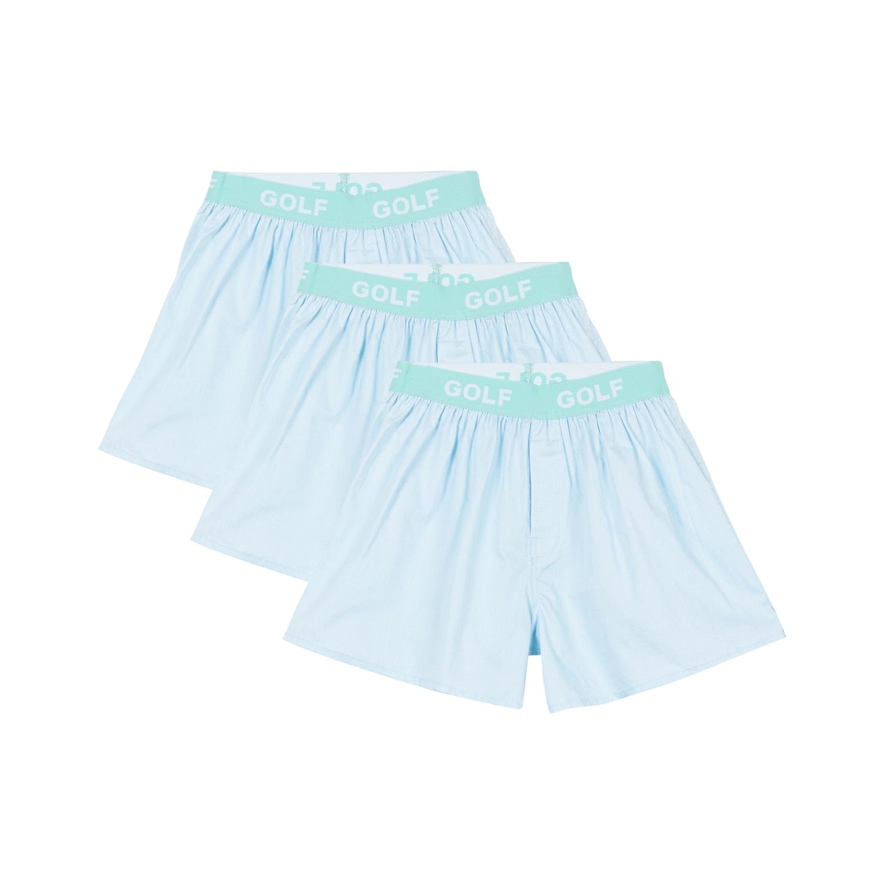 Golf Wang Logo 3pk Boxer Light Blue | GISNJD376