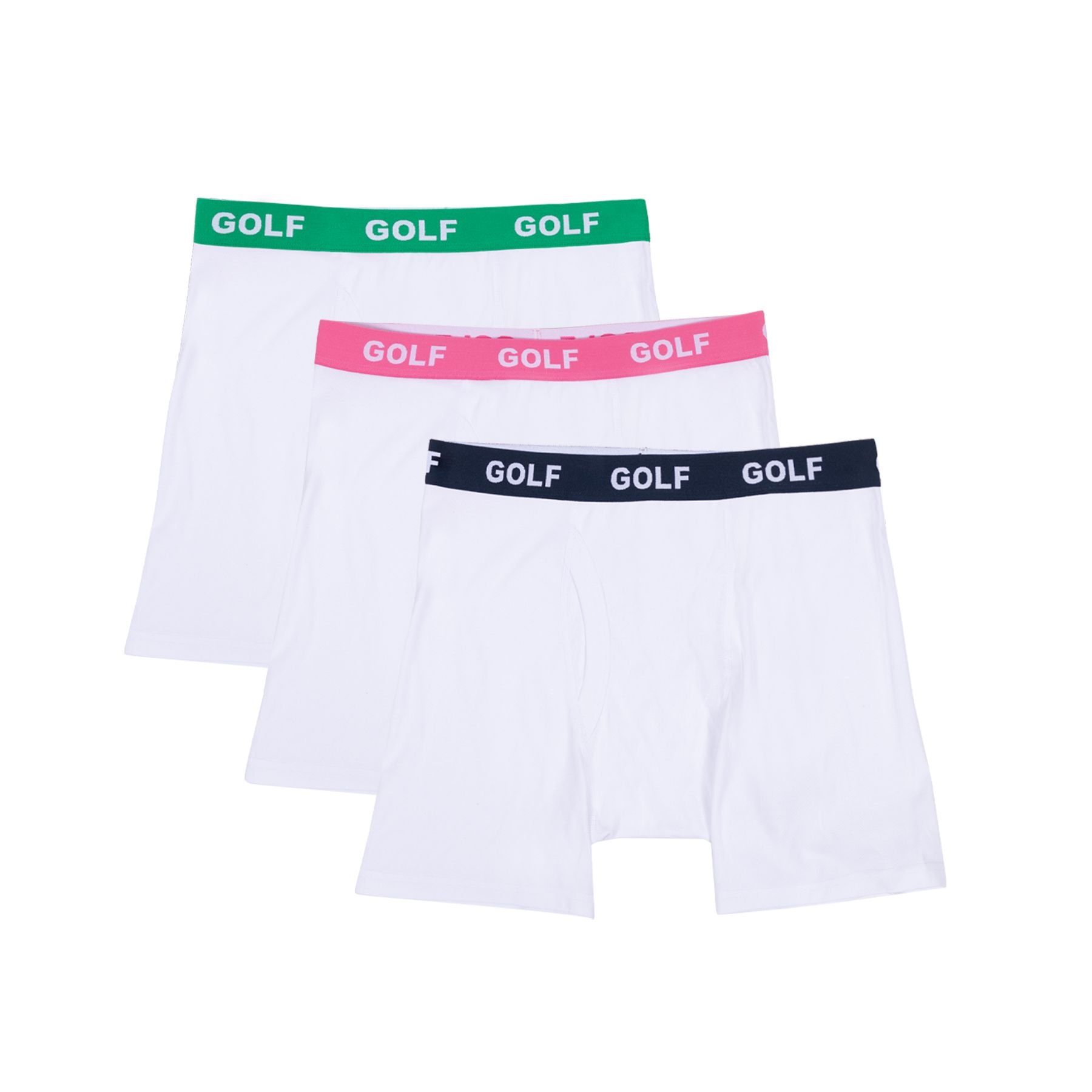 Golf Wang Logo 3pk Briefs Green / Pink / Blue | DIGUWH076