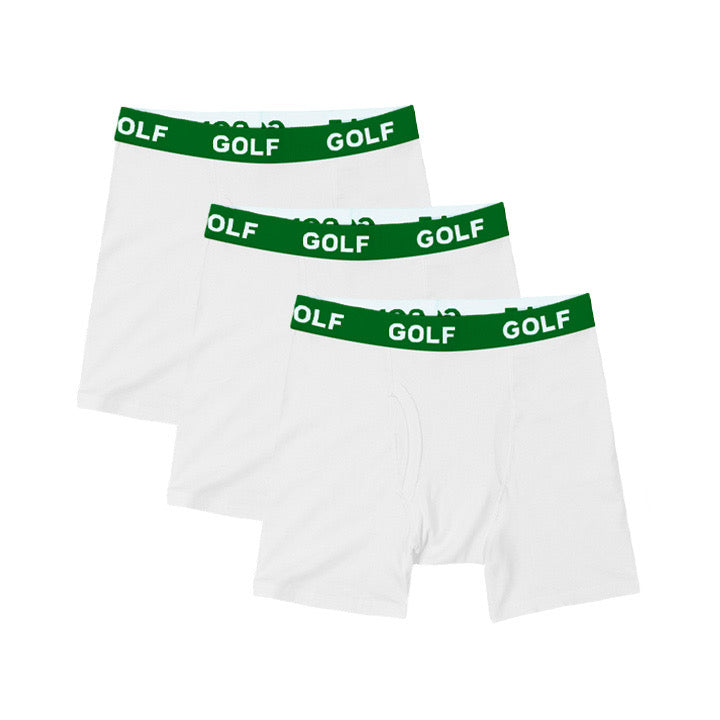 Golf Wang Logo 3pk Briefs White / Green | UBHDTM965