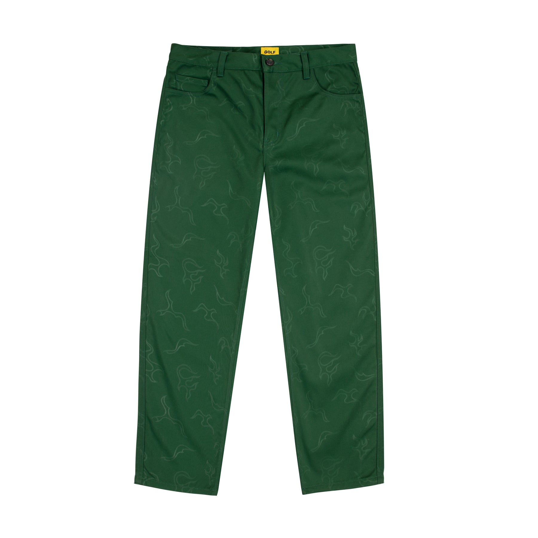 Golf Wang Rambler Flame Pants Dark Green | OTXQFK245