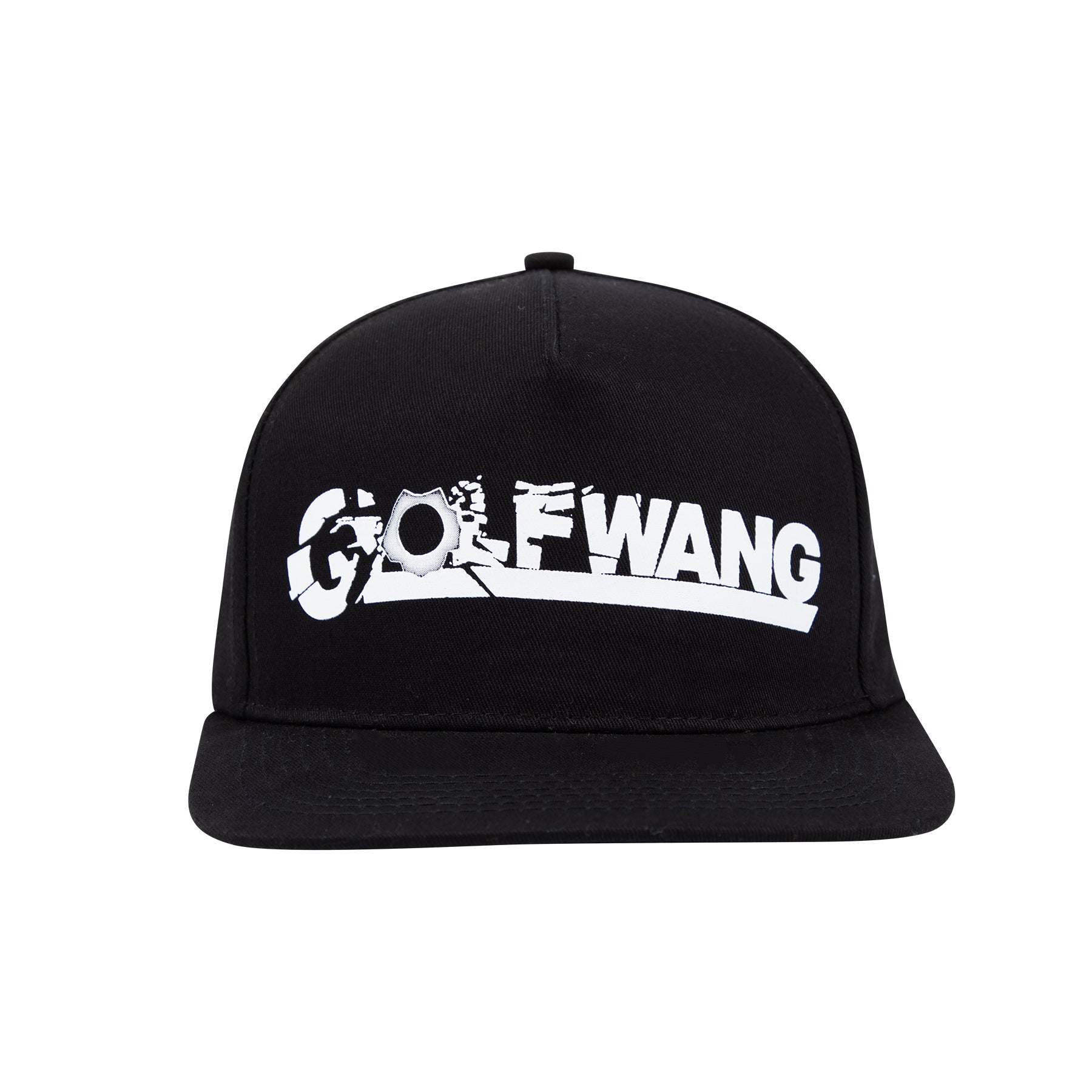 Golf Wang Ricochet 5 Panel Hat Black | WCVHAS729