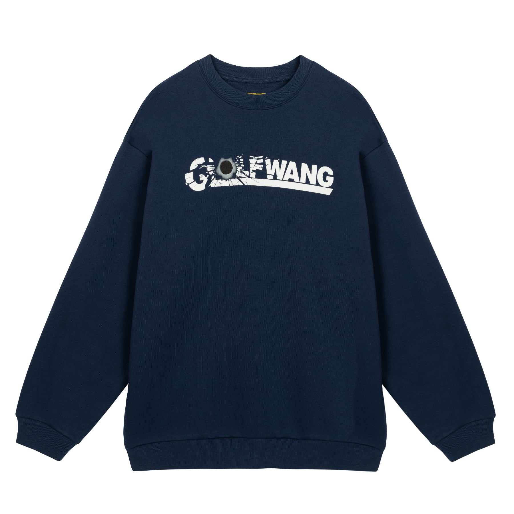 Golf Wang Ricochet Crew Neck Sweaters Navy | NQRPGB520