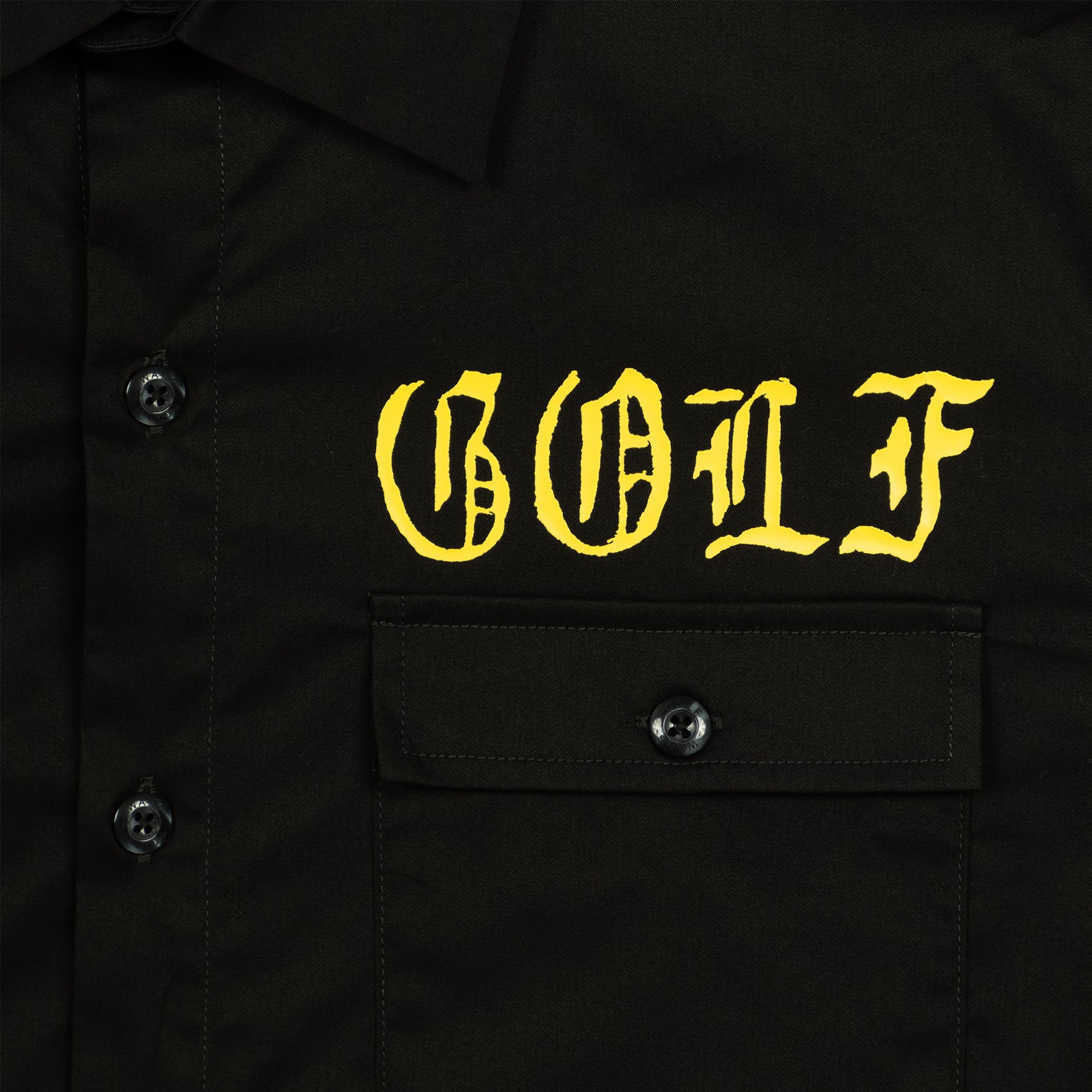 Golf Wang Stab Garage Shirt Black | LZYRFD216