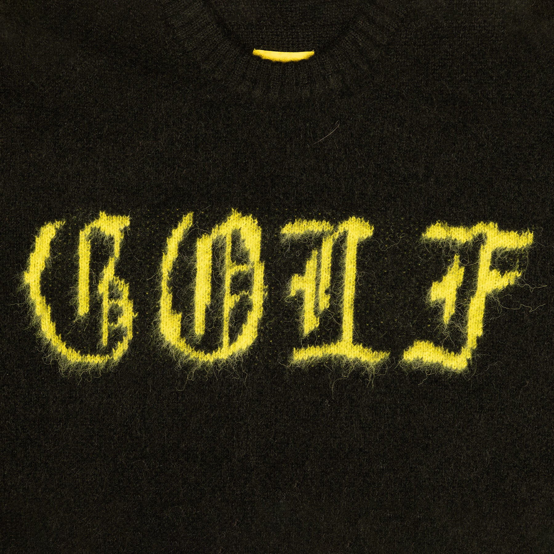 Golf Wang Stab Mohair Sweater Black | LBGRPD350