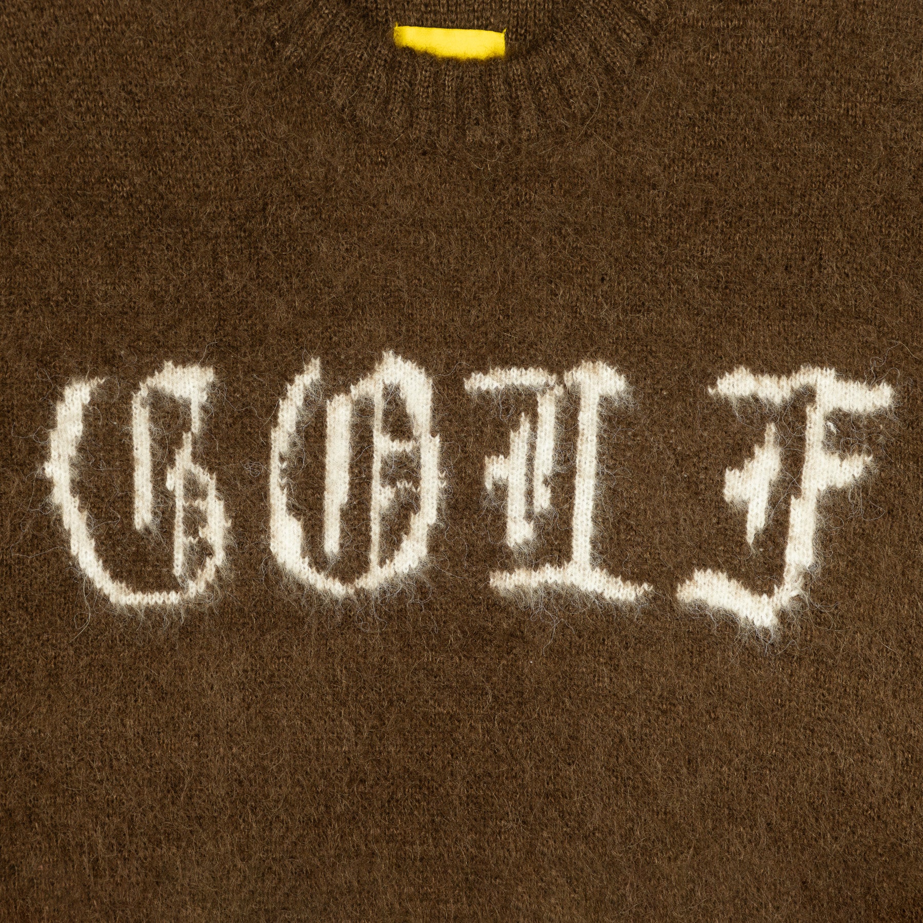 Golf Wang Stab Mohair Sweater Brown | AJBRCN247