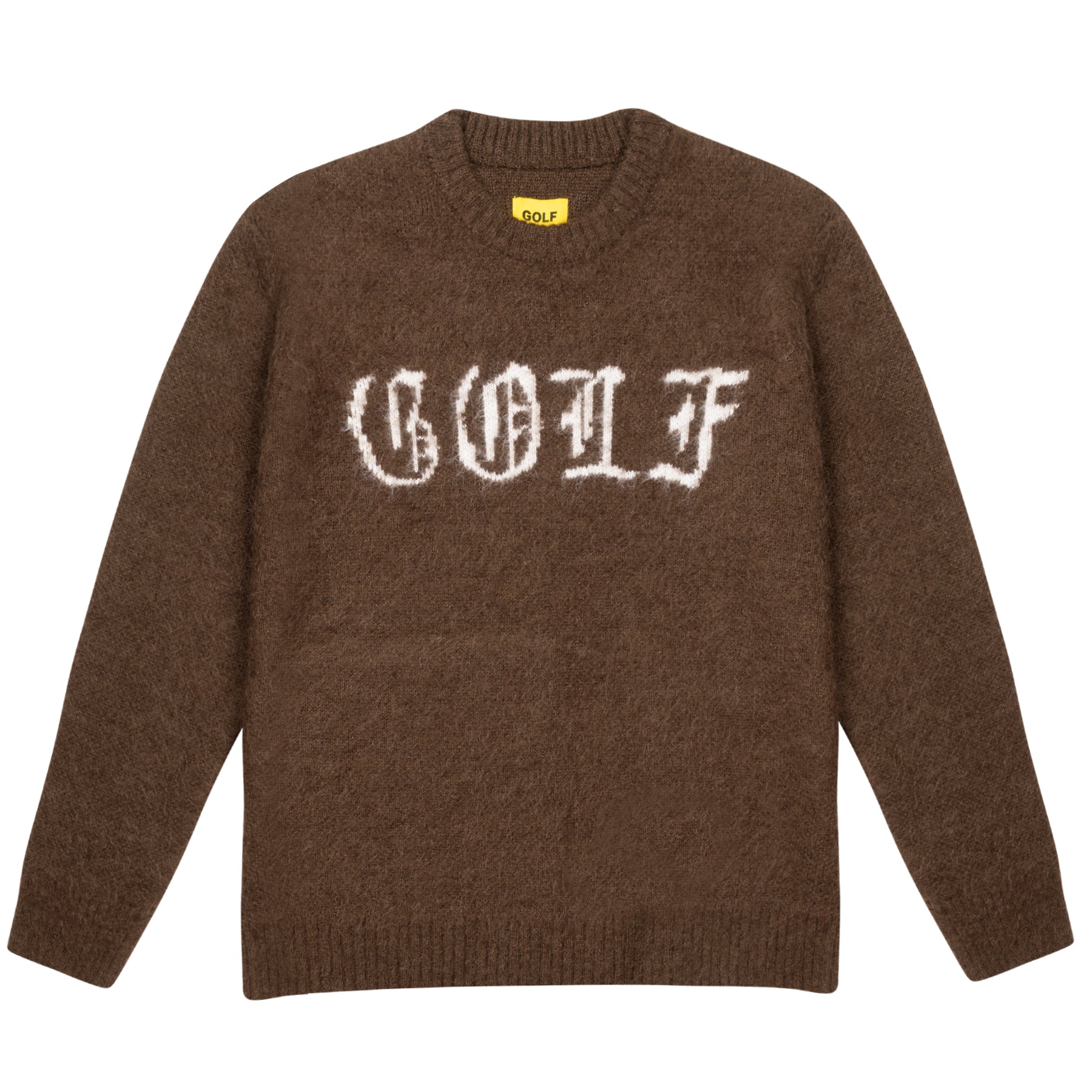 Golf Wang Stab Mohair Sweater Brown | AJBRCN247