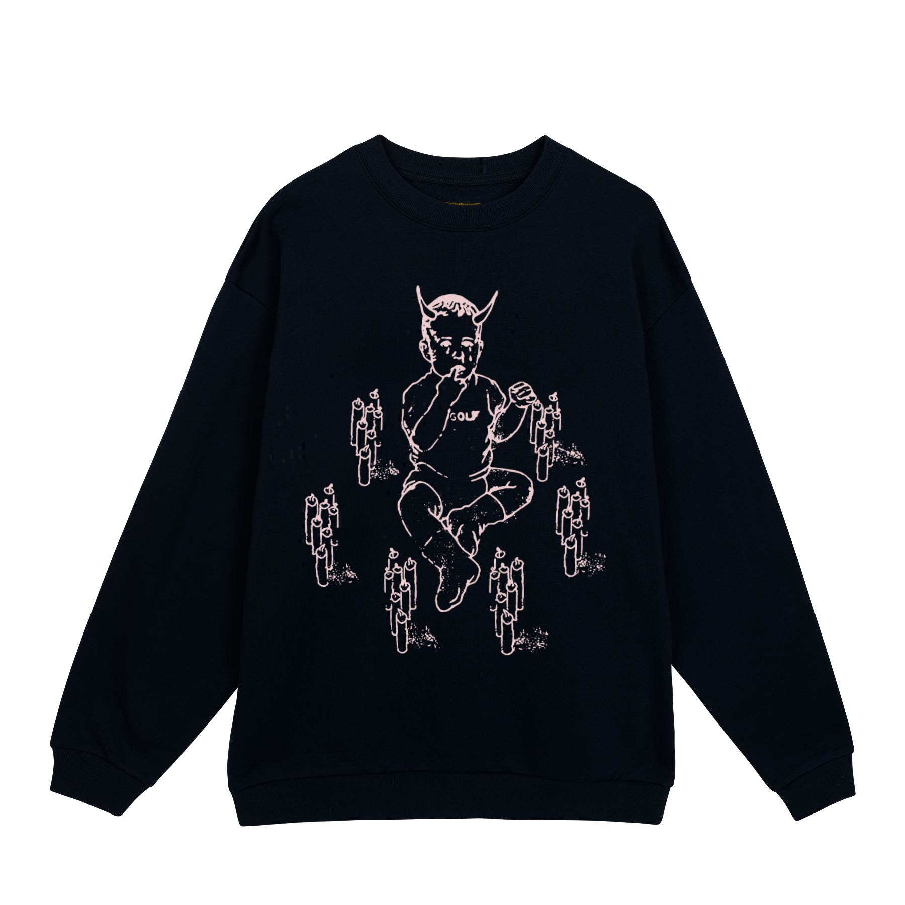 Golf Wang Therapy Crew Neck Sweaters Black | XCWPMQ023