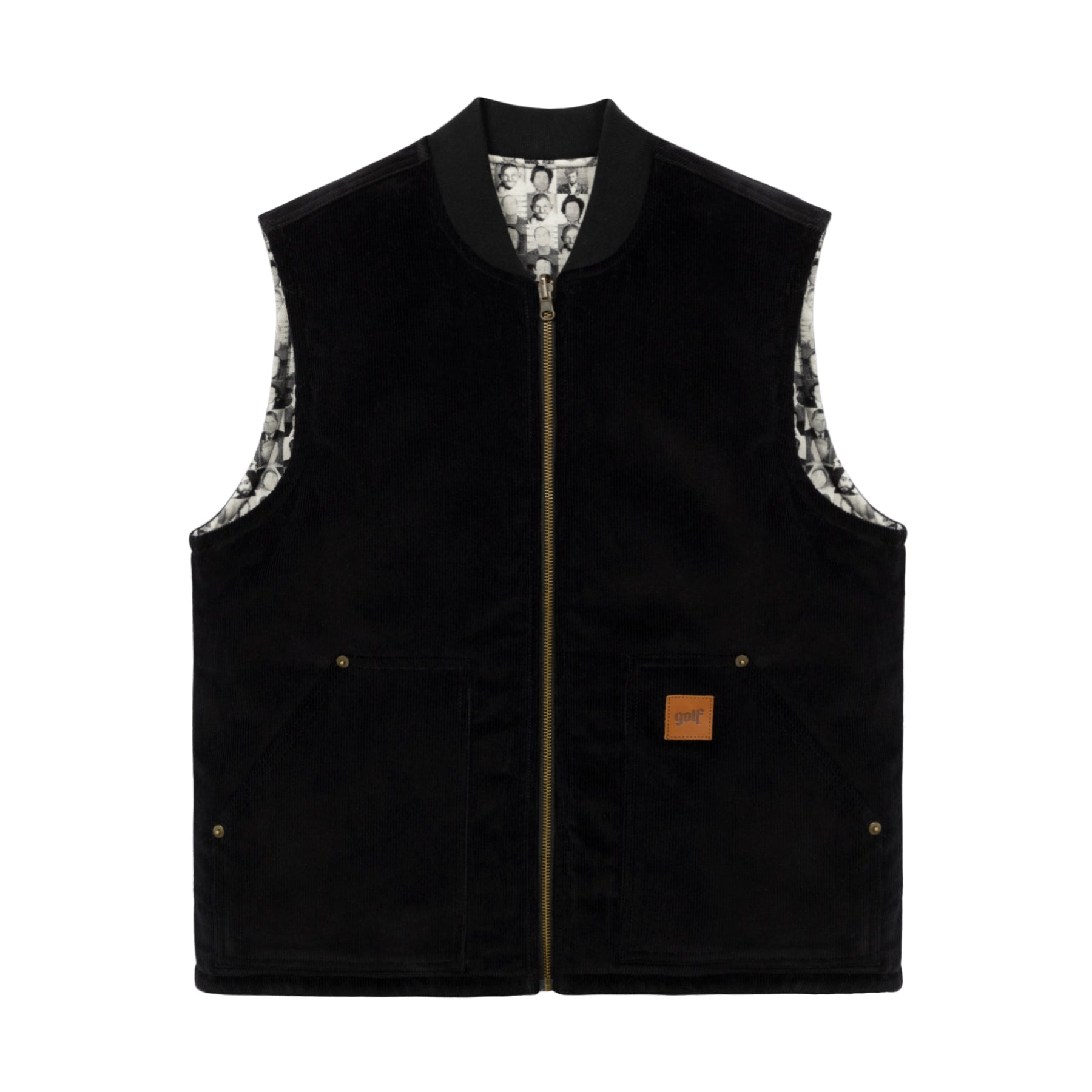 Golf Wang Tribute Reversible Vest Black Multicolor | JWQITP810